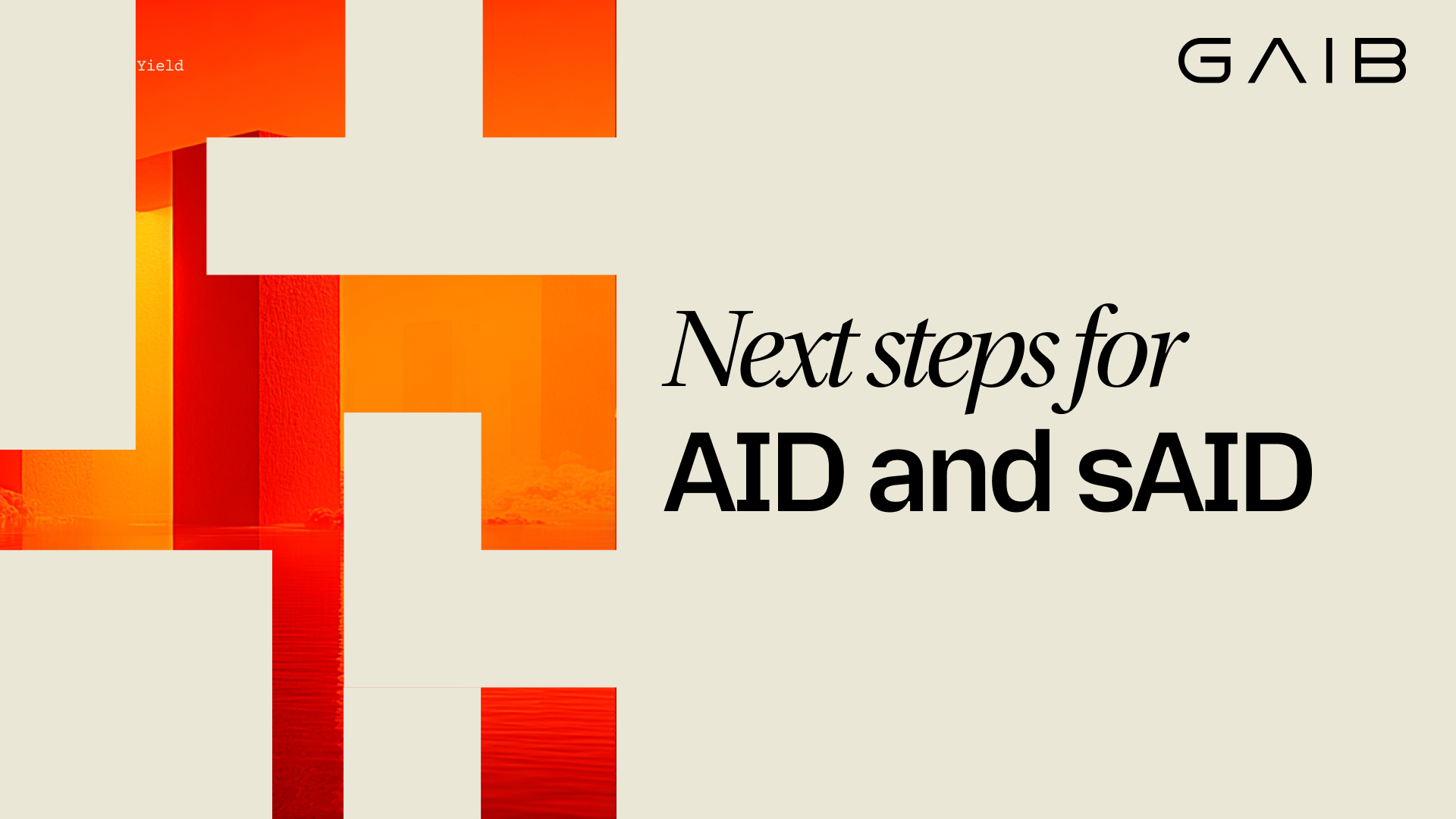 Next steps for AID and sAID