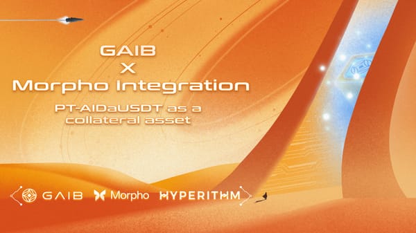 GAIB integrates PT-AIDaUSDT as a collateral asset in Morpho