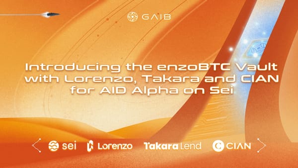 Introducing the enzoBTC Vault with Lorenzo, Takara and CIAN on AID Alpha on Sei